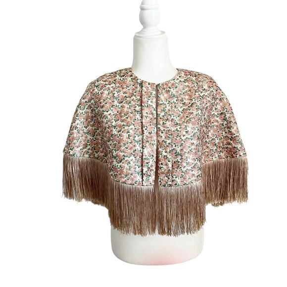 Anthropologie Fringe Capelet Large One Size NWT - Picture 3 of 9
